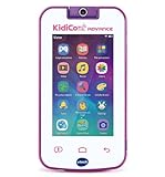 VTech - Kidicom Advance, dispositivo inteligente para niños, pantalla táctil 5' HD, objetivo giratorio 180º para fotos, selfis y vídeos, control parental, juegos, color blanco/rosa (80-186657)