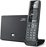 Gigaset Comfort 520 IP Teléfono Inalámbrico con Tecnología IP - Compatible SIP - Función Manos Libres - Bloqueo de Llamadas Anónimas - Agenda para 200 contactos - Pantalla a Color - Color Negro