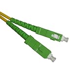CABLEPELADO Cable fibra optica SC-APC monomodo simplex 9-125 10 M Amarillo