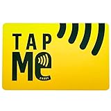 Tarxetas TapMe NFC - Tarxetas de visita dixitais NFC para redes - Comparte ao instante información de contacto, redes sociais e moito máis - (amarelo suave) - Non se require ningunha aplicación