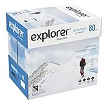 EXPLORER - Papel blanco multiusos para impresora - A4 80gr - 5 paquetes - 2500 folios