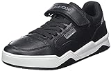 Geox J Perth Boy B, Sneakers para Niño, Multicolor (Black/Dk Grey), 29 EU