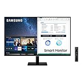 Samsung Smart M7 de 32 pulgadas LS32AM702UUXEN con Tecnología 4K UHD (3840x2160), Altavoces, conectividad Móvil, Mando a Distancia, USB-C y Aplicaciones de Smart TV (Netflix, Prime TV, YouTube)