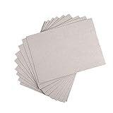 ewtshop - 20 hojas de cartón gris DIN A4, grosor de 1 mm, 615 g/m², cartón para encuadernaciones, calendarios, maquetas o manualidades