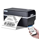 vretti Impresora de Etiquetas de Envío Bluetooth, Impresora de Etiquetas Térmicas 4x6 para Paquetes de Envío, Máquina de Etiquetas de Escritorio para Pequeñas Empresas UPS Ebay Amazon