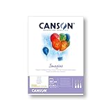 Canson Imagine, Glued Pad, A4, 50 Sheets, Fine Grain 200 g, Color White