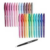 Amazon Basics Felt Tip Markers, Assorted Colors, 24-Pack