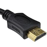Oro HDMI Cable Alto Velocidad 1080p HD TV Seleccionados Cable Negro 5 m [5 metros/5m]
