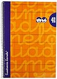 Lamela 7FTE004N - Cuaderno con espiral, tipo folio, Naranja