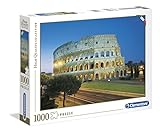 Clementoni - Puzzle 1000 piezas paisaje Coliseo de Roma, Puzzle adulto paisaje Italia (39457)