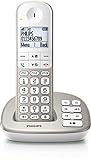 PHILIPS XL4951S/05 Sølv og hvid trådløs telefon, med telefonsvarer