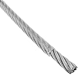 BeMatik - Cable de Acero Inoxidable de 6,0 mm. Bobina de 10 m. Recubierto de plástico Transparente