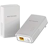 Netgear PL1000-100PES - Kit de adaptadores PLC Powerline Gigabit (1 Puerto Ethernet Gigabit, AC 1000 Mbps), Blanco
