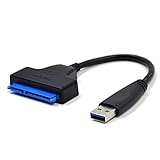 iitrust USB 3.0 a SATA Cable del Adaptador para 2.5 'SSD / HDD Drives - SATA a USB 3.0 Convertidor y Cable Externos, Soporte UASP, USB 3.0 - SATA III Converter, color negro