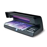 Safescan 50 Negro - Detector UV de billetes falsos, verificación de tarjetas de crédito y documentos de identidad