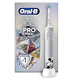 Oral-B Cepillo de dientes eléctrico Pro Kids, edición especial, 1 mango, 1 cabezal de cepillo de dientes, diseñado por Braun, para mayores de 3 años