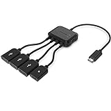 Micro Usb HUB Adaptor with Power, TUSITA 3-Port Charging OTG Host Cable Cord Adapter for Raspberry Pi 2 3 Pi Zero Android Smart Phone Tablet Samsung Galaxy HTC Sony Google LG / Linux