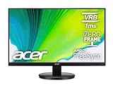 Acer K242HQL - Monitor de 23,8' Full HD 60 Hz (60.5 cm, 1280 x 1024, Pantalla LED, ZeroFrame, 250 cd/m², Tiempo de Respuesta 1ms VRV, VGA, HDMI), Color Negro