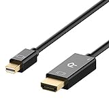 Rankie Cable Mini DisplayPort (Mini DP) (Thunderbolt) a HDMI, 4K de Resolución, 1,8 m, Negro