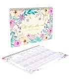 Takenote - Perpetual Monthly Planner - Mehato 31,5 x 23 (A4) - 56 sheets - Bilingual: Spanish - English - Gala