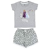 CERDÁ LIFE'S LITTLE MOMENTS Disney Frozen 2 Girl Pijama-T-shirt + Koton Pantalon Set, Gri, 3 zan pou tifi