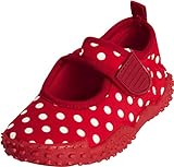 Playshoes Strandtøfler med UV-beskyttelsesprikker, vandsko til piger, rød (Rot 8), 24/25 EU
