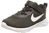 Nike Revolution 6 ، حذاء الجري ، أسود / أبيض- Dk رمادي دخاني ، 36 EU