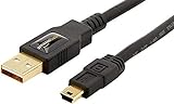 Amazon Basics - Cable USB 2.0 de tipo A a tipo B mini (0,9 m)