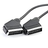 iTauyees Scart Cable, Cable Video, 21-Pin, 1.5 m (Negro)