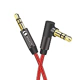 LinkinPerk - Cable auxiliar de audio estéreo de 3,5 mm para iPod, iPhone, iPad, cable de audio para el hogar 0,5 m