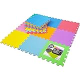 Stomping Ground Toys – 20 tapis de puzzle colorés en EVA, tapis en mousse emboîtables pour les activités au sol des enfants