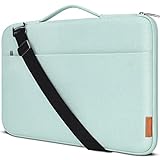DOMISO 15,6 inch Sleeve Case e sa keneleng Metsi Shockproof Protective Sleeve Laptop Sleeve Bag Case bakeng sa 15.6' HP 15/ThinkPad E575/IdeaPad S510,Mint Green
