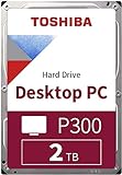TOSHIBA P300 Disco duro interno 2 TB – 3,5' (pulgadas) – Disco duro SATA (HDD) – 7200 RPM – 6 GB/s – Para juegos, ordenadores, equipos de escritorio, estaciones de trabajo y más