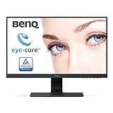BenQ GW2480 - Monitor de 23.8' FullHD (1920x1080, 5ms, 60Hz, HDMI, IPS, DisplayPort, VGA, Altavoces, E2E, Eye-care, Sensor Brillo Inteligente, Flicker-free, Low Blue Light, antireflejos) - Color Negro
