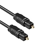 QiCheng&LYS Cable óptico audio doble, Cable de audio óptico digital SPDIF Toslink, Cable optical digital audio ladron (10m)