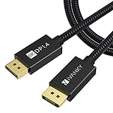iVANKY Cable DisplayPort 1.4 2 Metros [8K@60Hz,4K@144Hz] Cable DP resolución UHD con 8 K, Soporte HBR3, DSC 1.2, HDR 10, Cable DisplayPort a DisplayPort para PC, Laptop, TV, Nylon Trenzado