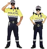 DM Disfraz de Policía Local. Varias tallas de niño y Adulto. Compuesto de Camiseta, pantalón, gorra y cinturón. (Talla 3-4 años)