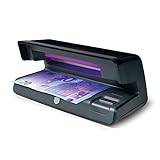 Safescan 50 Negro - Detector UV de billetes falsos, verificación de tarjetas de crédito y documentos de identidad