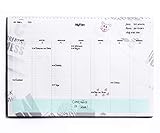 Agenda Planificador Semanal A3 43x30 - Organizador de Tareas y Citas - Planner de Mesa con Hojas Arrancables