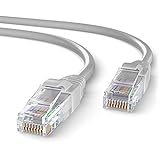 Mr. Tronic 30m Cable de Red Ethernet Trenzado | CAT5E, CCA, UTP | Conectores RJ45 | LAN Gigabit de Alta Velocidad | Conexión a Internet | Ideal para PC, Router, Modem, Switch, TV (30 Metros, Gris)