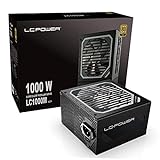 LC-POWER LC1000M V2.31 Fuentes de Alimentación PC Super Silent Modular Serie 1000W, 80 Plus Gold, 110-240 V with120 mm Fan, Efficiency up to 90%, 8X PCI-Express 6+2 Pin