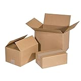 Kartox | Cajas de Cartón | Canal Simple Reforzado | Caja almacenaje | 25x20x15 | 25 unidades