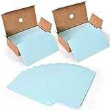200 Pieces Blank Kraft Paper Cards, Postcard Label Notes Thank You Card Message Card Gift DIY Graffiti Word and Messages for Home, School and Office