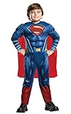 DC Comics - Disfraz de Superman Deluxe para niño, infantil 5-6 años (Rubie's 640813-M)