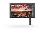 LG 32BN88U-B 31.5' Ergo IPS UHD 4K Ultrafino Monitor (3840x2160) con soporte ergonómico y abrazadera C, USB Type-C, DCI-P3 95% (tipo), HDR10 y AMD FreeSync, negro