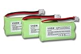 vhbw 3X NiMH batería 700mAh (2.4V) para teléfono Fijo inalámbrico Siemens Gigaset A12, A120, A14, A140 y V30145-K1310-X359, V30145-K1310-X383.