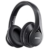 Mpow Bluetooth 5.0 Auriculares Over Ear, hasta 60 horas, Inalámbrico Over Ear con CVC 8.0 Micrófono, Hi-Fi, Plegable Over Ear Bluetooth Auriculares para iPhone/iPad/Android/portátiles