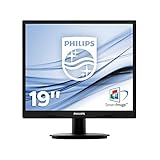Philips Monitores 19S4QAB/00 - Monitor de 19' (resolución 1280 x 1024 Pixels, tecnología WLED, Contraste 1000:1, 5 ms, VGA), Color Negro