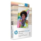Papel fotográfico HP Zink Premium 2.3x3.4' (50 hojas) compatible con HP Sprocket y el HP Piñón 2 en 1