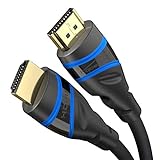 KabelDirekt – 2m – 8K HDMI 2.1 Cable HDMI Ultra High Speed, certificado (48G, 8K@60Hz, último estándar, con licencia oficial/probado para una calidad perfecta, ideal para PS5/Xbox, azul/negro)